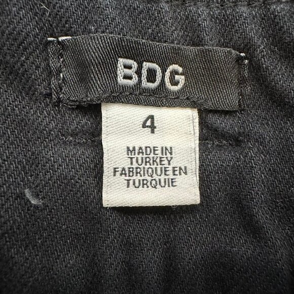 UO Urban Outfitters BDG Belted Black Culottes - Picture 8 of 10